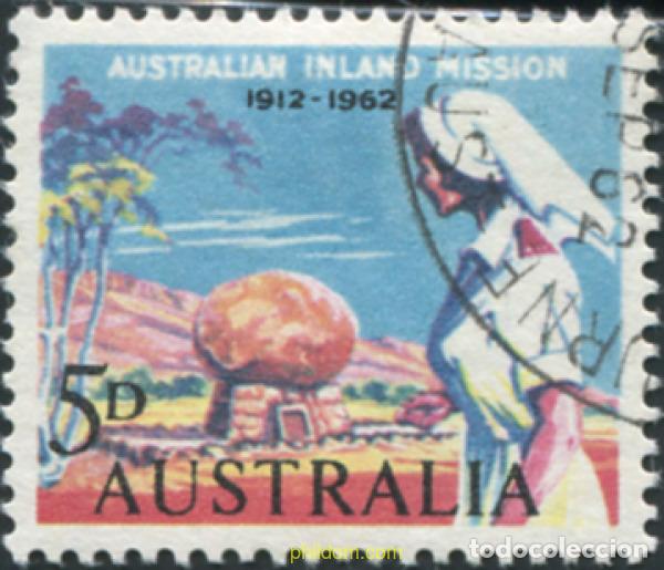 Sellos: 789652 USED AUSTRALIA 1962 50 ANIVERSARIO DE LAS MISIONES INTERNAS AUSTRALIANAS