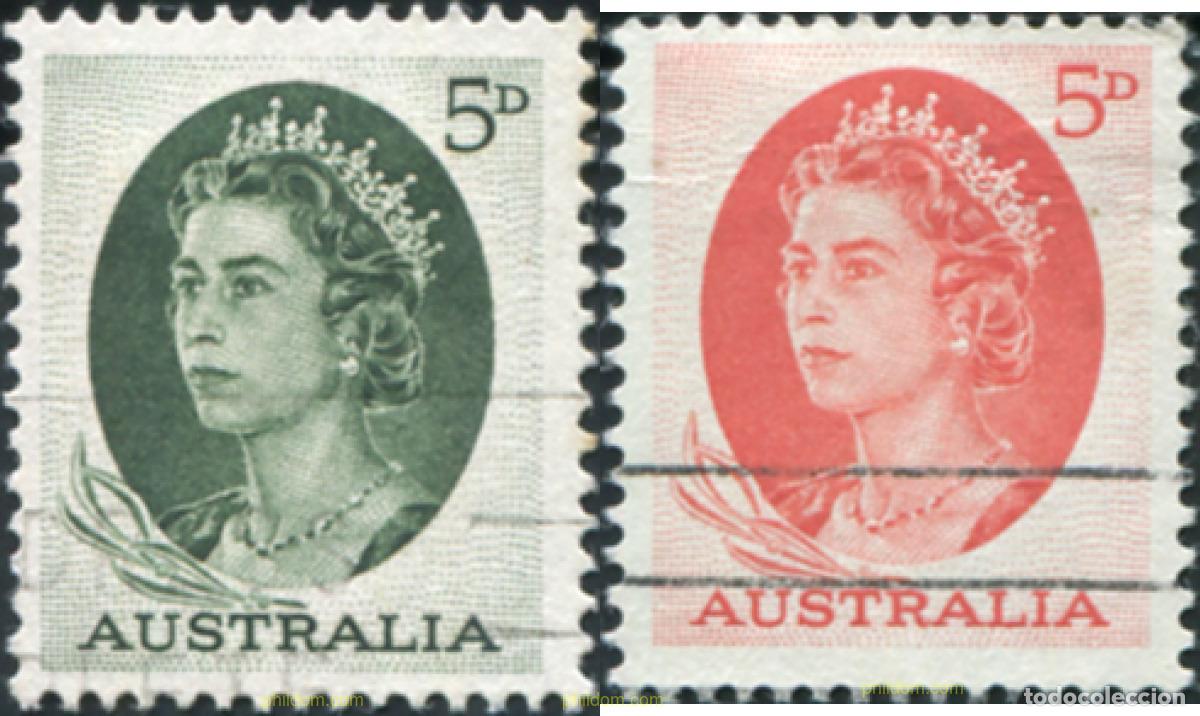 Sellos: 789663 USED AUSTRALIA 1963 SERIE BASICA