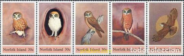 Sellos: 184466 MNH NORFOLK 1984 RAPACES NOCTURNAS