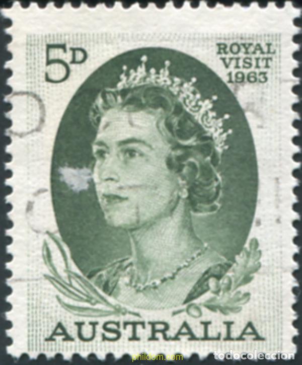 Sellos: 789667 USED AUSTRALIA 1963 VISITA REAL