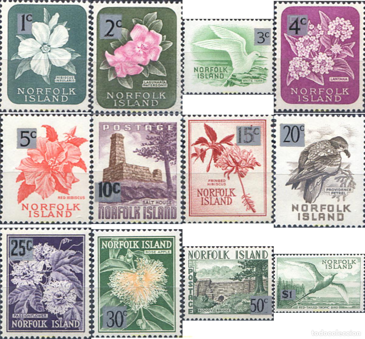Sellos: 94807 MNH NORFOLK 1966 MOTIVOS VARIOS