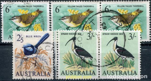 Sellos: 789671 USED AUSTRALIA 1964 AVES