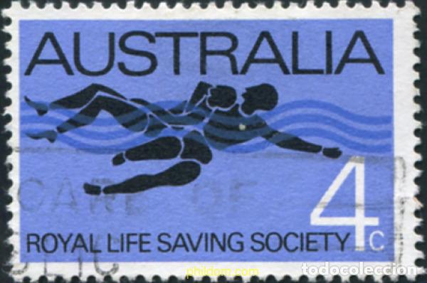Sellos: 789673 USED AUSTRALIA 1966 75 ANIVERSARIO DEL SOCORRISMO VOLUNTARIO