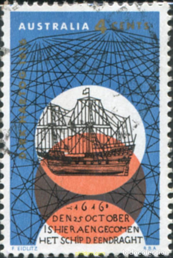 Sellos: 789675 USED AUSTRALIA 1966 350 ANIVERSARIO DE LA LLEGADA DE DIRK HARTOG Y EXPOSICION FILATELICA DE
