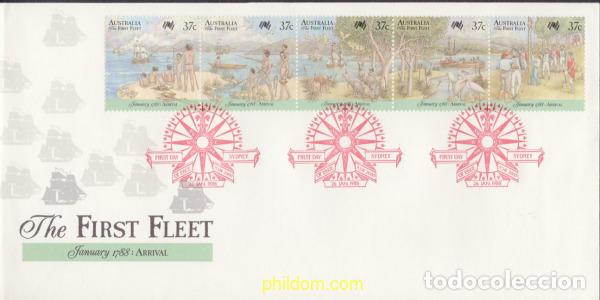 Sellos: 396720 MNH AUSTRALIA 1988 BICENTENARIO DE LA IMPLANTACION DE LOS PRIMEROS COLONOS