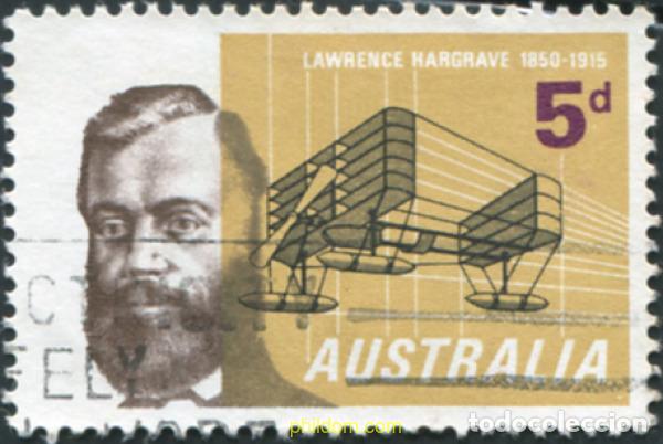 Sellos: 789681 USED AUSTRALIA 1965 PIONERO DE LA AVIACION