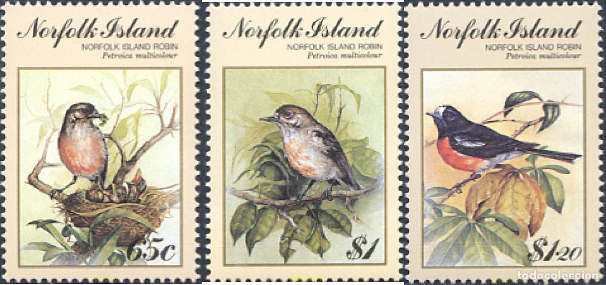 Sellos: 44856 MNH NORFOLK 1990 CONGRESO ORNITOLOGICO EN CHRISTCHURCH
