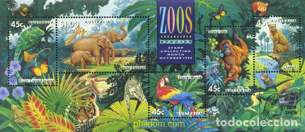Sellos: 339552 MNH AUSTRALIA 1994 ESPECIES EN PELIGRO