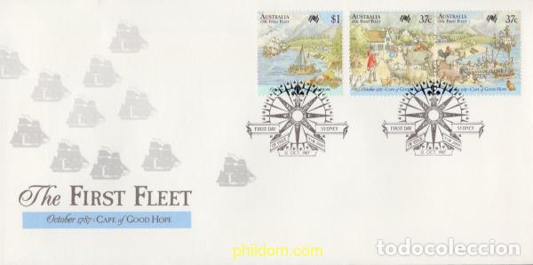 Sellos: 398633 MNH AUSTRALIA 1987 BICENTENARIO DE LA IMPLANTACION DE LOS PRIMEROS COLONOS