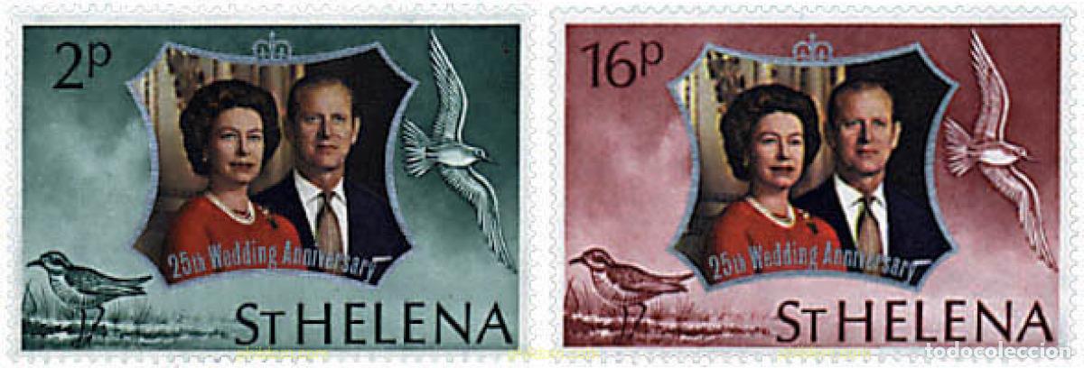 Sellos: 36934 MNH SANTA ELENA 1972 BODAS DE PLATA DE ISABEL II
