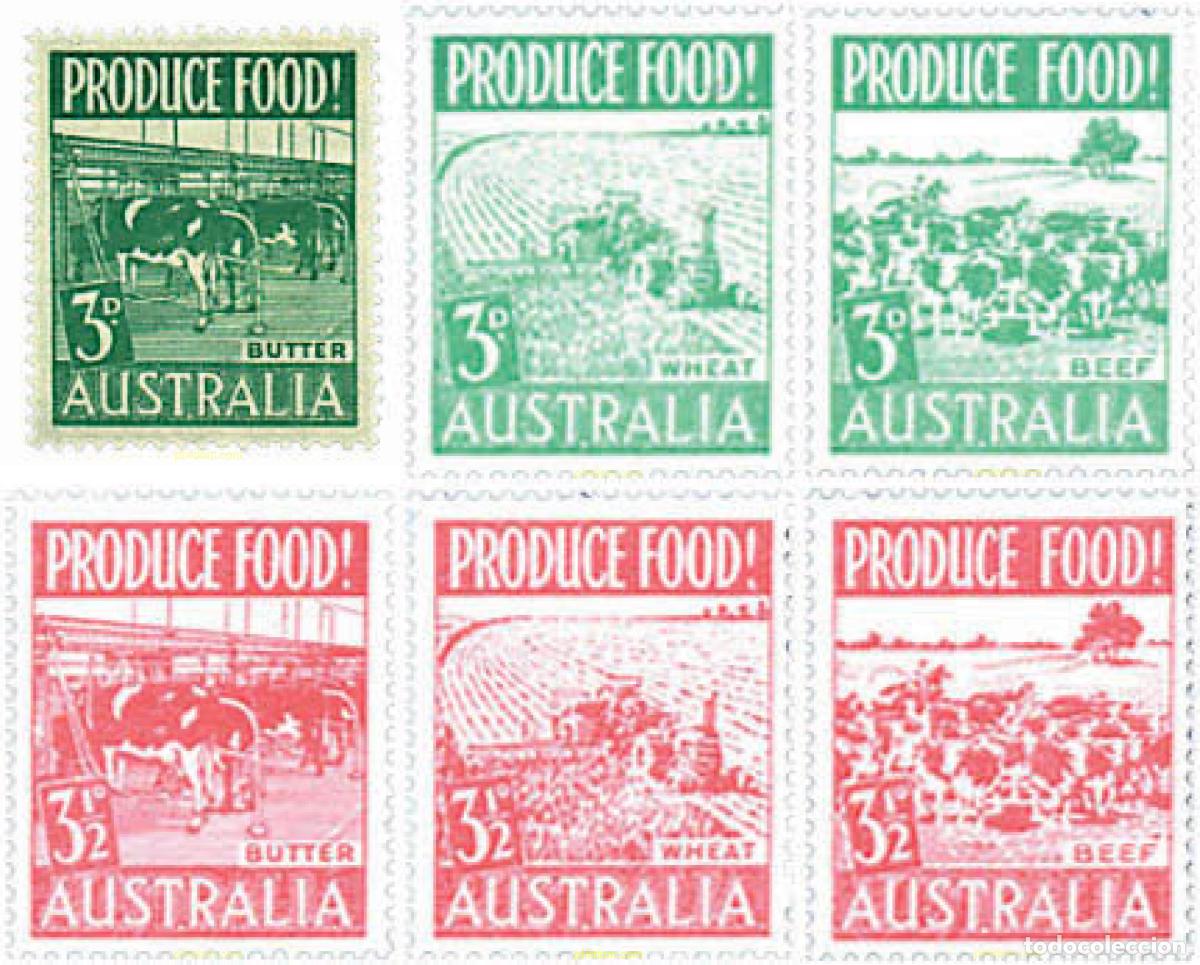 Sellos: 39218 MNH AUSTRALIA 1953 PRODUCCION ALIMENTARIA