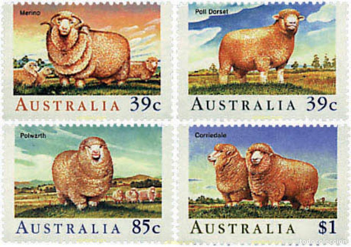 Sellos: 43018 MNH AUSTRALIA 1989 RAZAS DE CORDEROS.