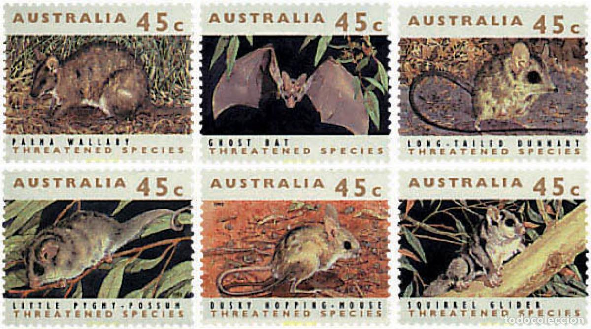 Sellos: 43035 MNH AUSTRALIA 1992 ESPECIES EN VIAS DE EXTINCION