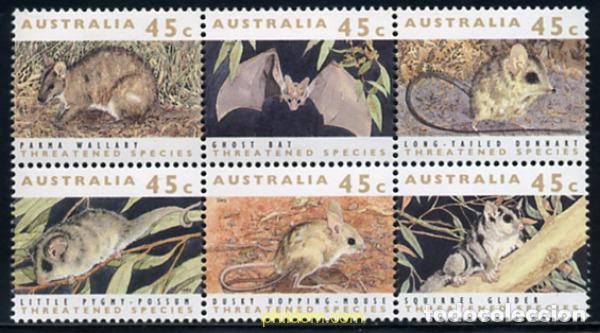 Sellos: 339546 MNH AUSTRALIA 1992 ESPECIES EN VIAS DE EXTINCION
