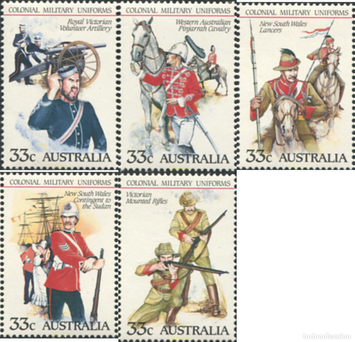 Sellos: 29446 MNH AUSTRALIA 1985 UNIFORMES MILITARES AUSTRALIANOS.