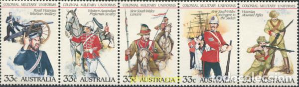 Sellos: 284656 MNH AUSTRALIA 1985 UNIFORMES MILITARES AUSTRALIANOS.