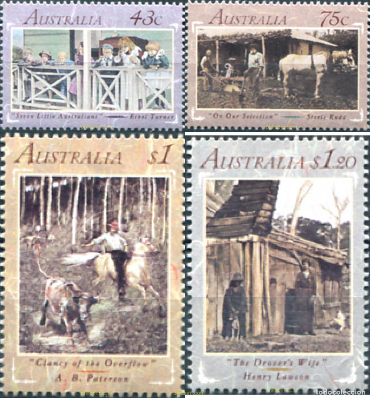 Sellos: 43034 MNH AUSTRALIA 1991 LEYENDAS LITERARIAS DE 1890