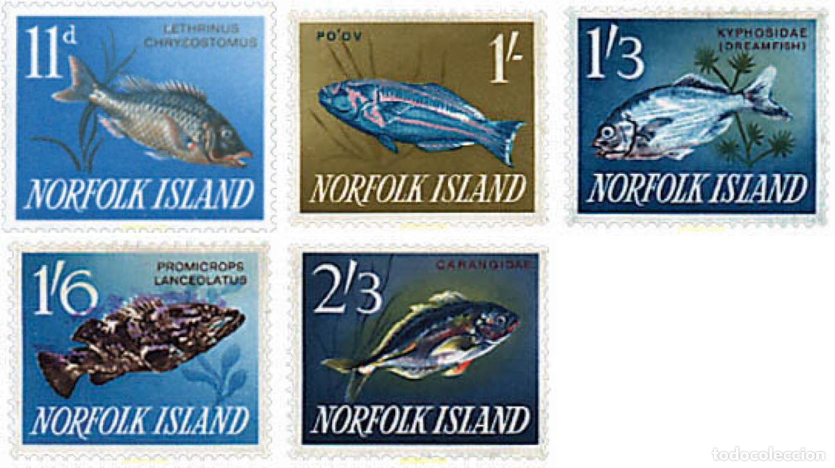 Sellos: 348200 MNH NORFOLK 1962 MOTIVOS VARIOS