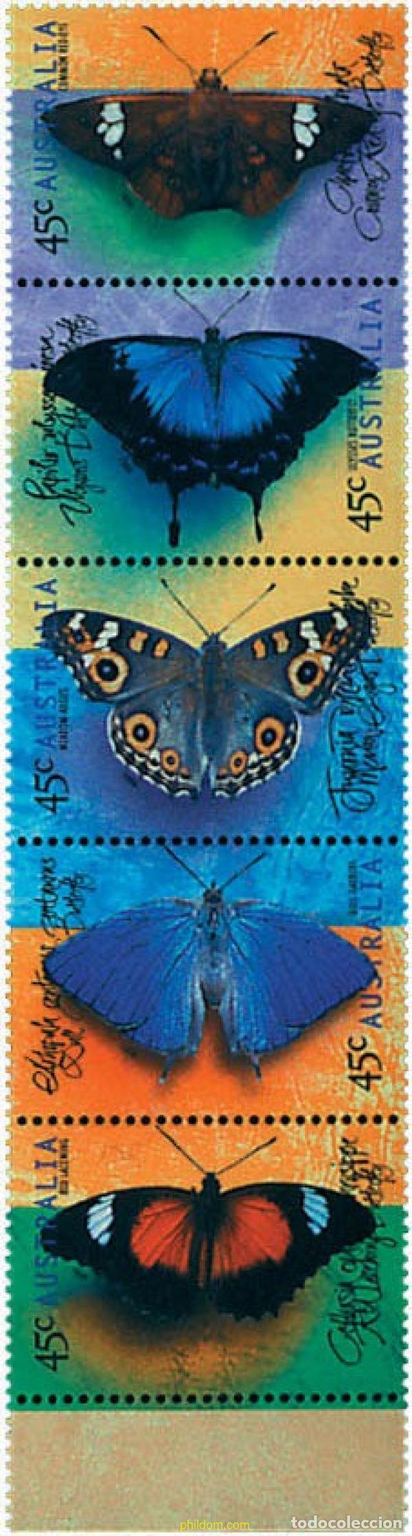 Sellos: 5420 MNH AUSTRALIA 1998 MARIPOSAS DE AUSTRALIA