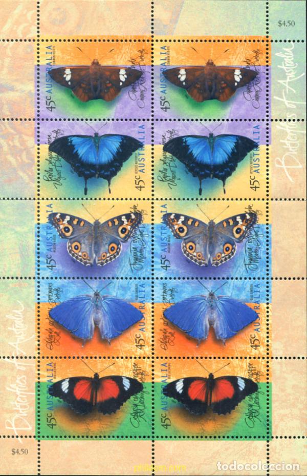 Sellos: 284757 MNH AUSTRALIA 1998 MARIPOSAS DE AUSTRALIA