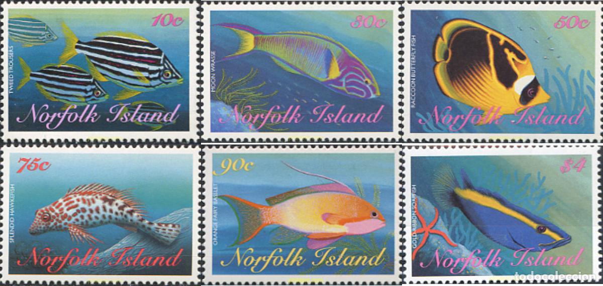 Sellos: 44877 MNH NORFOLK 1998 FAUNA MARINA