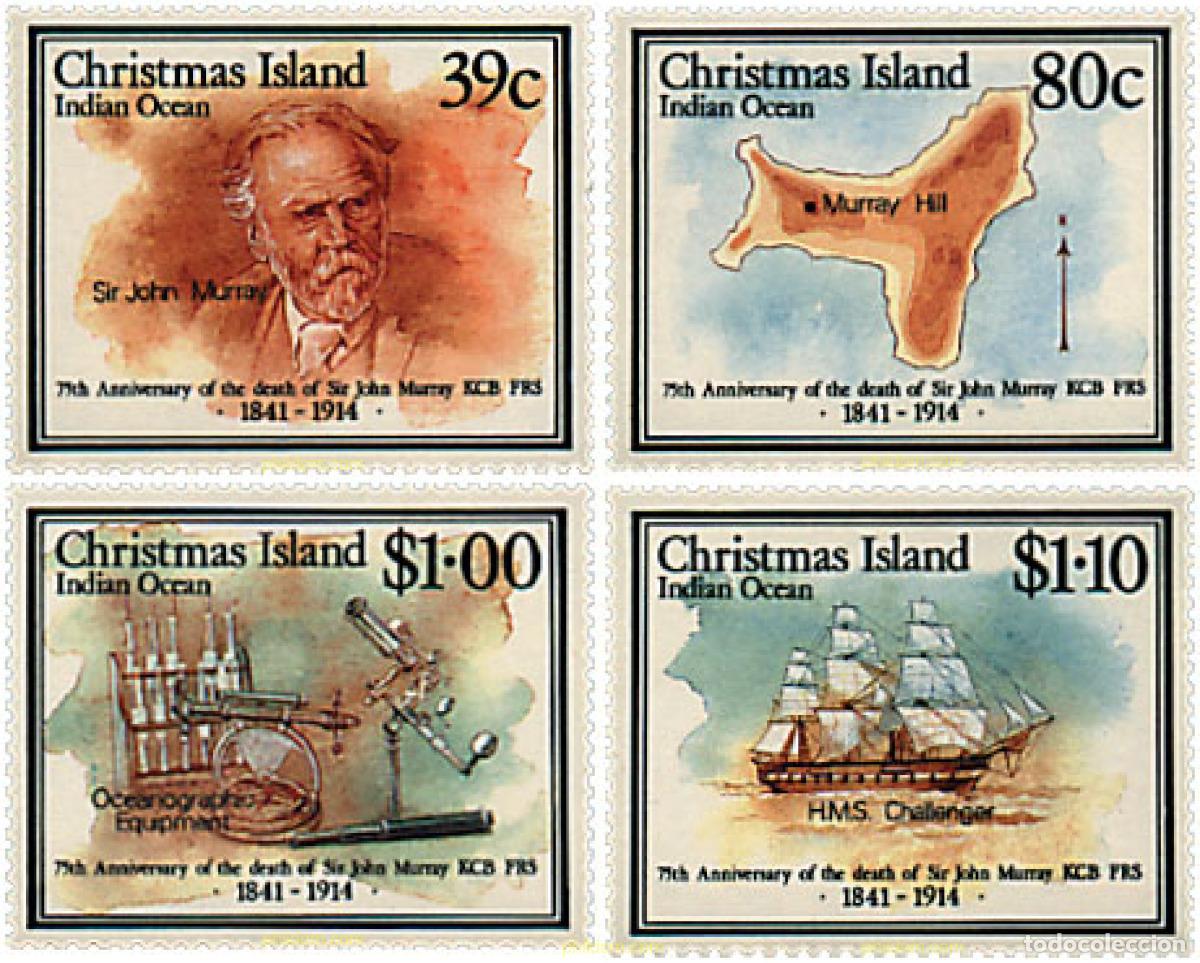 Sellos: 45986 MNH CHRISTMAS 1989 75 ANIVERSARIO DE LA MUERTE DE SIR JOHN MURRAY