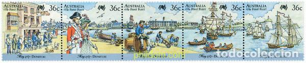 Sellos: 6065 MNH AUSTRALIA 1987 BICENTENARIO DE LA IMPLANTACION DE LOS PRIMEROS COLONOS EN AUSTRALIA