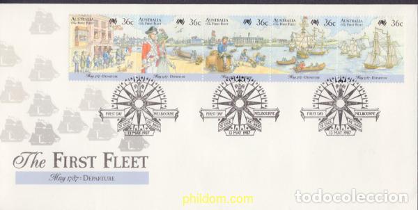 Sellos: 411238 MNH AUSTRALIA 1987 BICENTENARIO DE LA IMPLANTACION DE LOS PRIMEROS COLONOS EN AUSTRALIA
