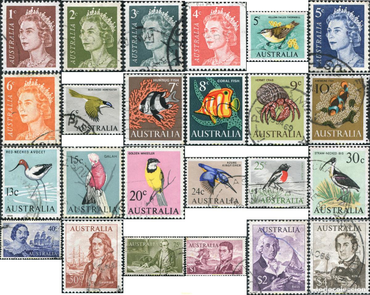 Sellos: 790135 USED AUSTRALIA 1966 MOTIVOS VARIOS