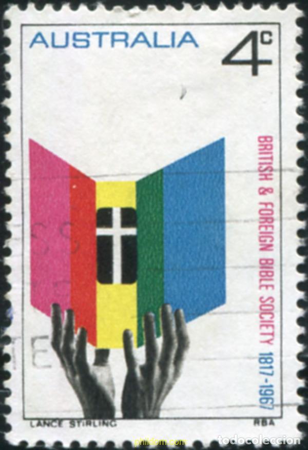 Sellos: 790141 USED AUSTRALIA 1967 150 ANIVERSARIO DE LA SOCIEDAD BIBLICA DE AUSTRALIA