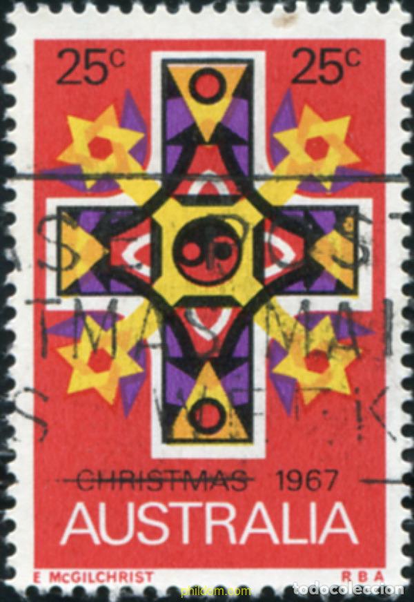 Sellos: 211657 USED AUSTRALIA 1967 NAVIDAD