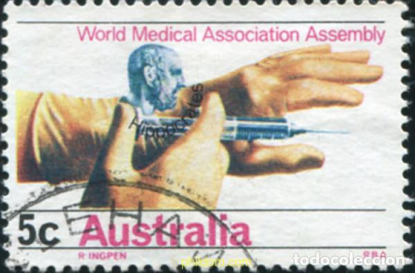 Sellos: 790153 USED AUSTRALIA 1968 ASAMBLEA GENERAL DE LA ASOCIACION MUNDIAL DE LA MEDICINA