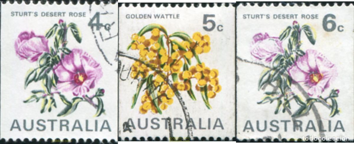 Sellos: 790163 USED AUSTRALIA 1970 FLORES