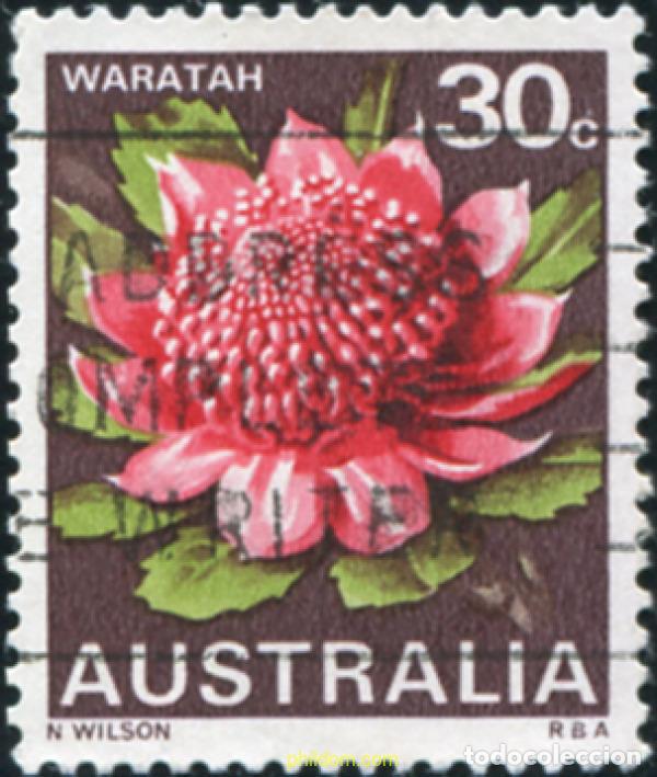 Sellos: 790162 USED AUSTRALIA 1968 EMBLEMAS FLORALES DE LOS ESTADOS AUSTRALIANOS