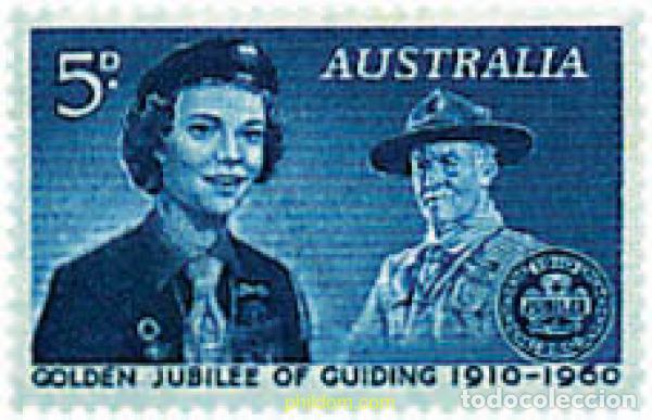 Sellos: 229681 MNH AUSTRALIA 1960 50 ANIVERSARIO DEL ESCULTISMO FEMENINO