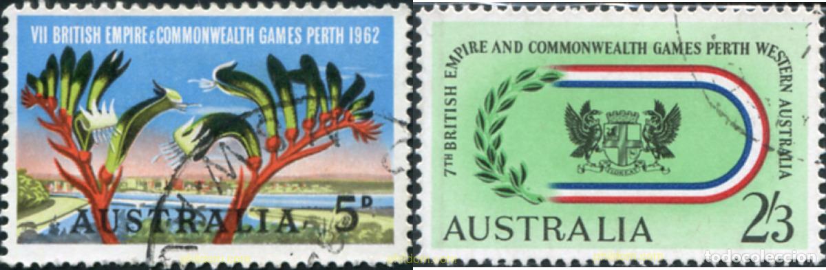Sellos: 211656 USED AUSTRALIA 1962 7 JUEGOS DE GRAN BRETA&Ntilde;A Y DE LA COMMONWEALTH EN PERTH