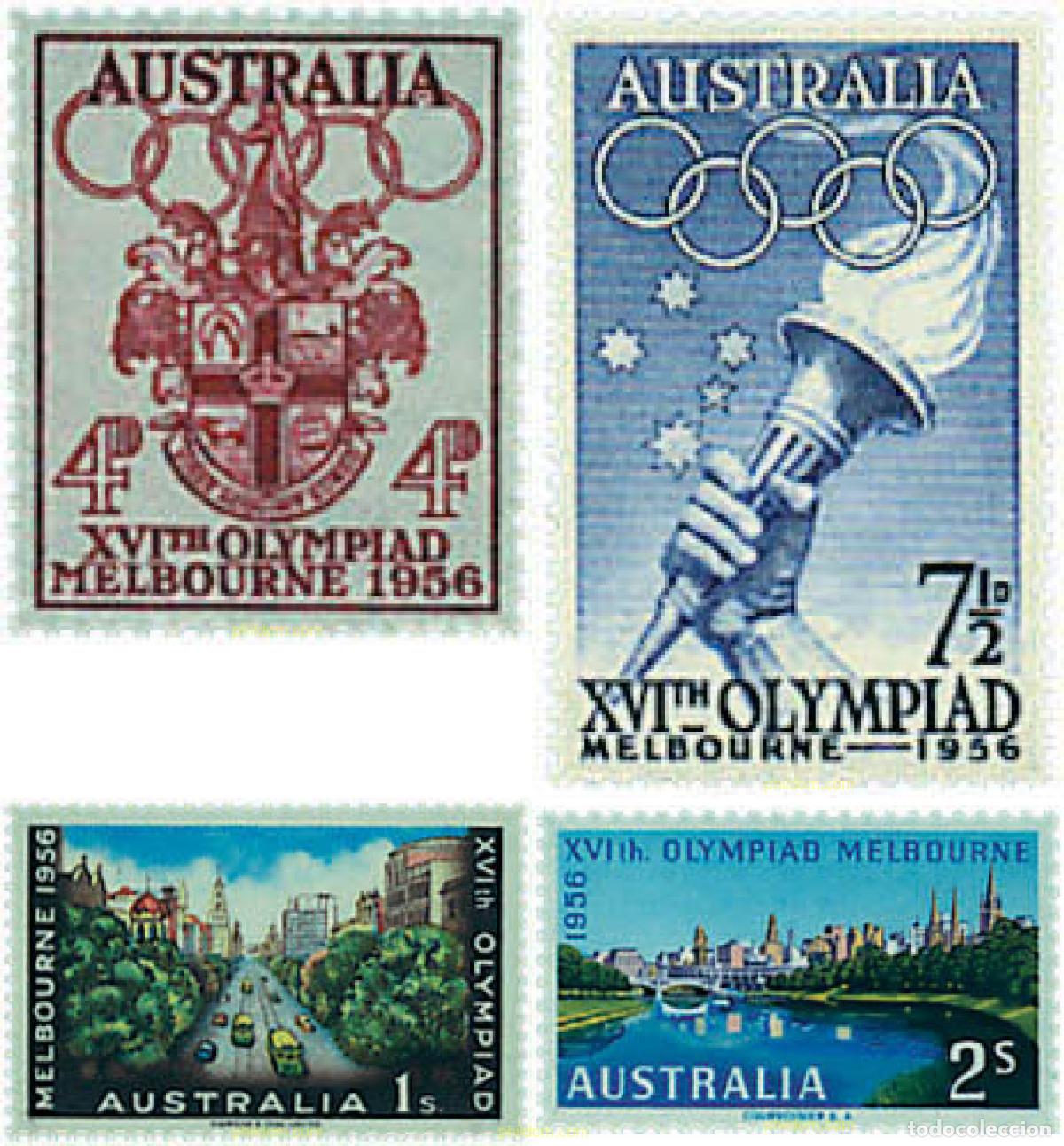 Sellos: 577245 MNH AUSTRALIA 1956 16 JUEGOS OLIMPICOS VERANO MELBOURNE 1956
