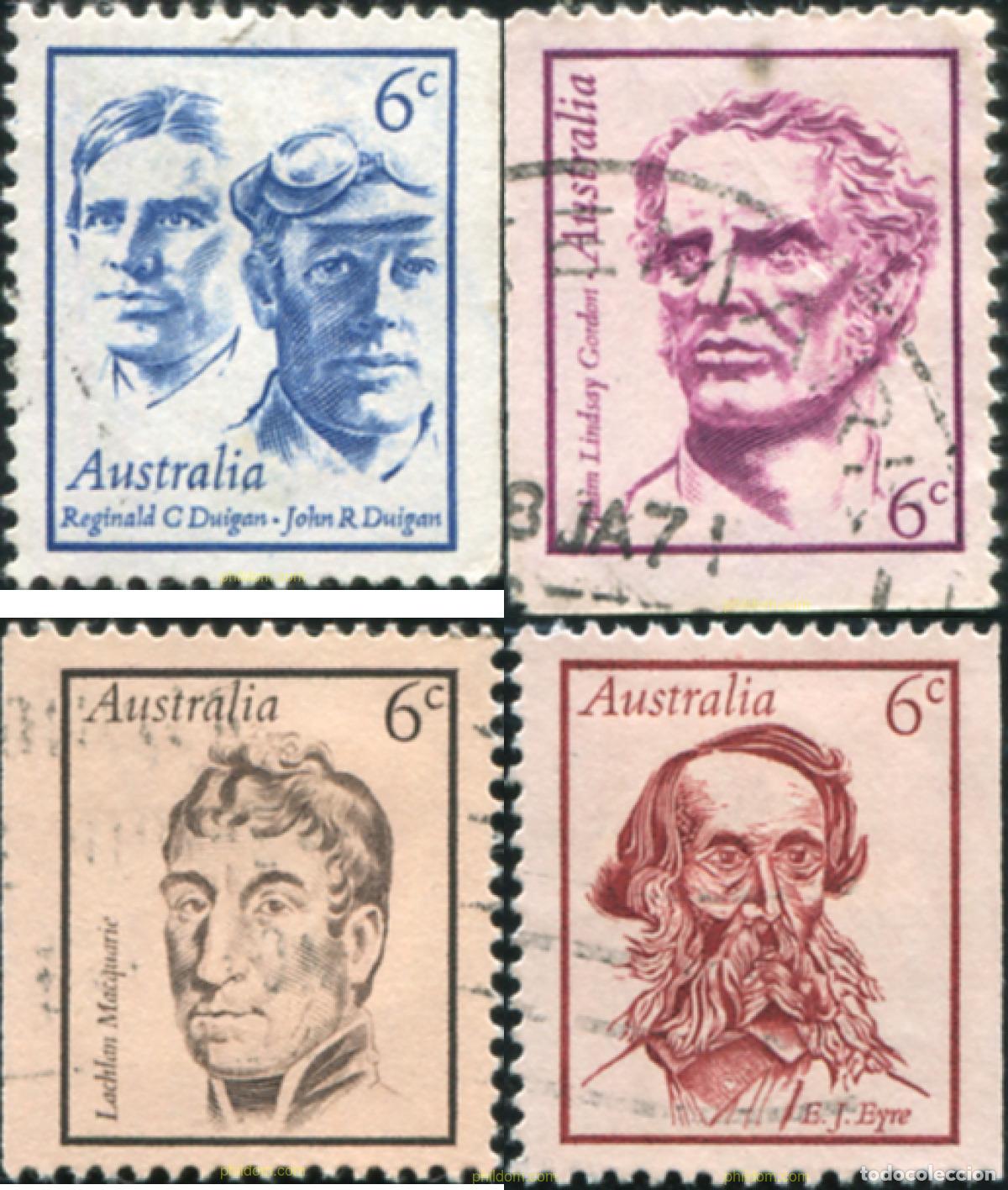 Sellos: 790195 USED AUSTRALIA 1970 AUSTRALIANOS CELEBRES