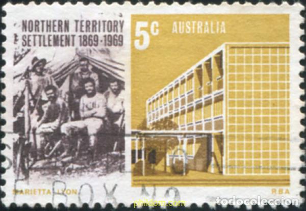 Sellos: 790202 USED AUSTRALIA 1969 CENTENARIO DEL TERRITORIO SEPTENTRIONAL