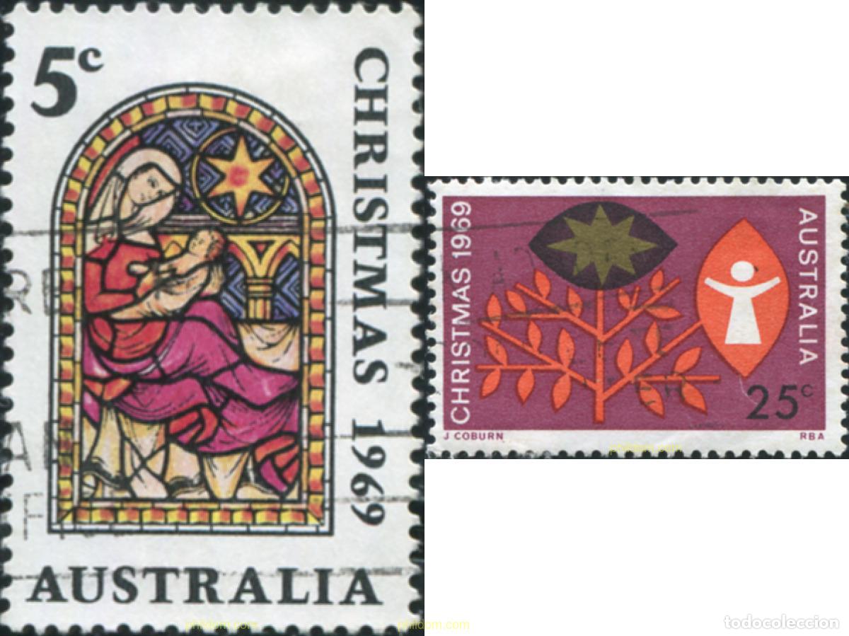 Sellos: 790205 USED AUSTRALIA 1969 NAVIDAD