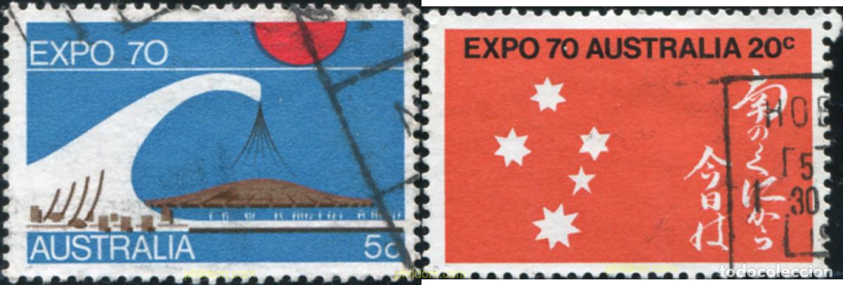 Sellos: 790209 USED AUSTRALIA 1970 EXPO 70. EXPOSICION UNIVERSAL DE OSAKA
