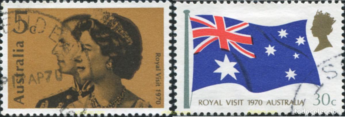 Sellos: 790218 USED AUSTRALIA 1970 VISITA DE LA REINA ELISABETH