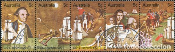 Sellos: 790220 USED AUSTRALIA 1970 200 ANIVERSARIO DEL DESCUBRIMIENTO DE AUSTRALIA