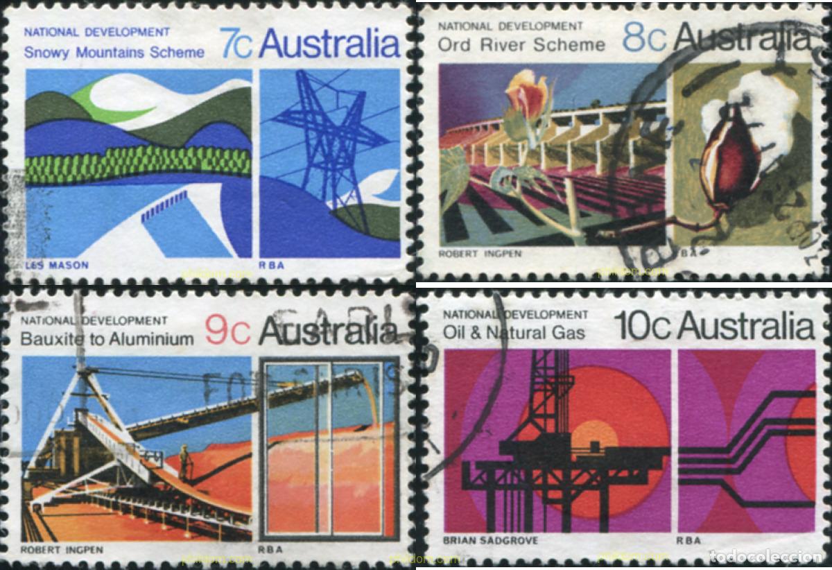 Sellos: 790224 USED AUSTRALIA 1970 DESARROLLO NACIONAL