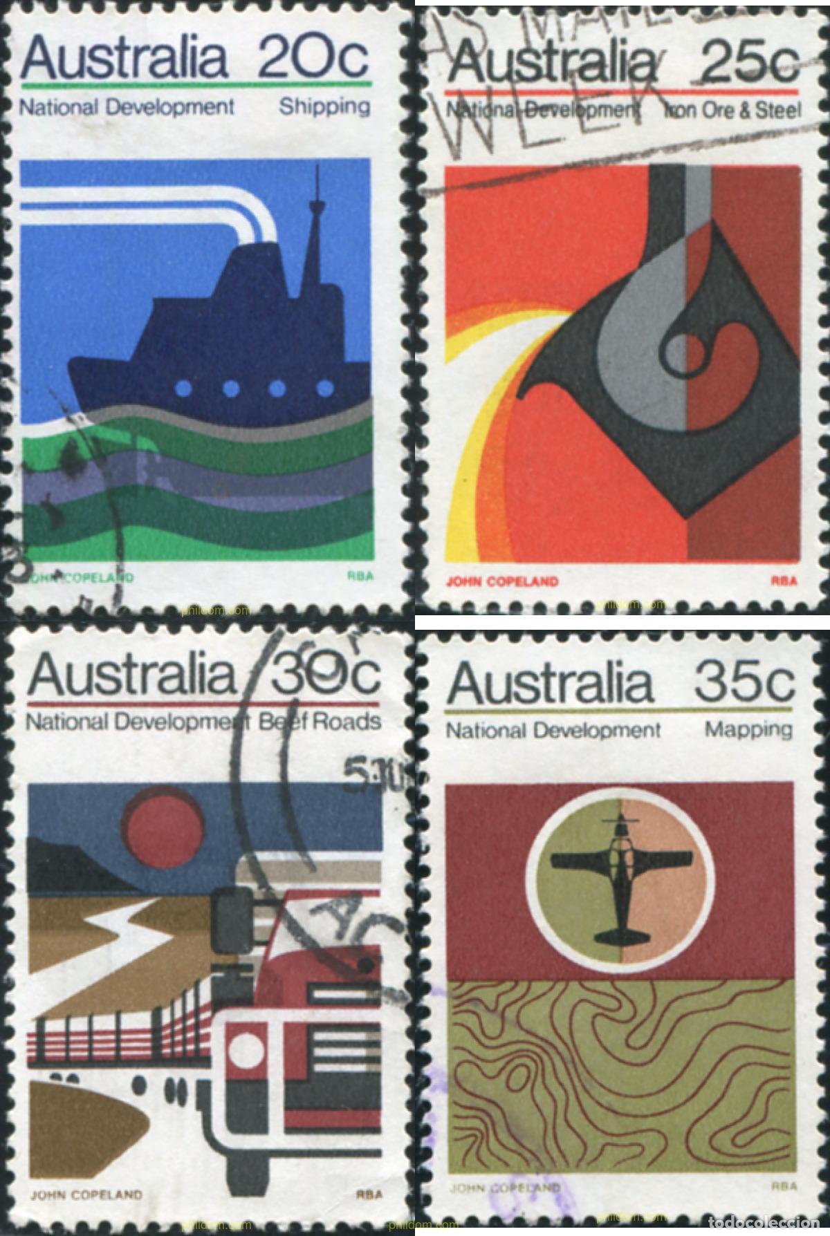 Sellos: 790231 USED AUSTRALIA 1973 DESARROLLO ECONOMICO NACIONAL