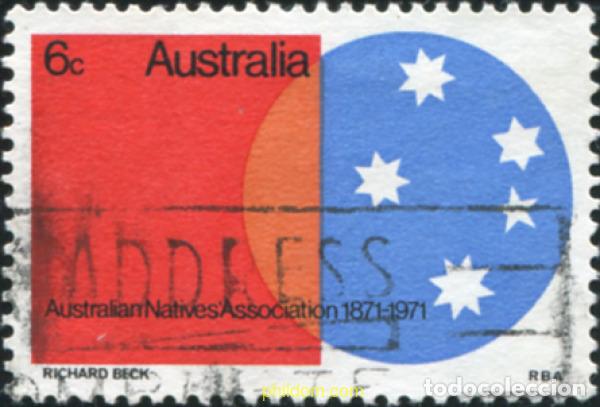 Sellos: 790233 USED AUSTRALIA 1971 100 ANIVERSARIO DE LA FUNDACION DE LA ASOCIACION DE LOS ABORIGENES AUSTR