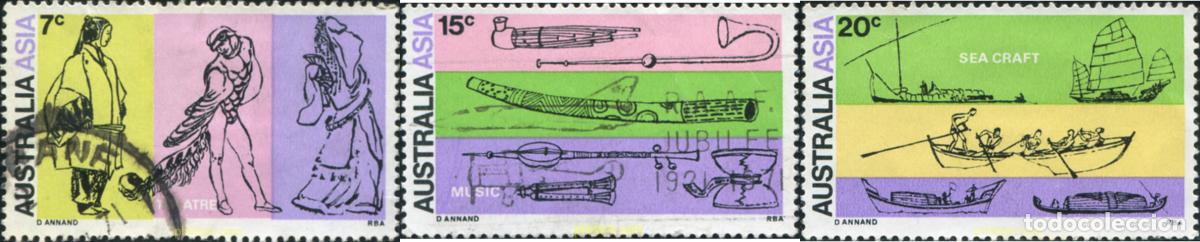 Sellos: 790232 USED AUSTRALIA 1971 ARTE