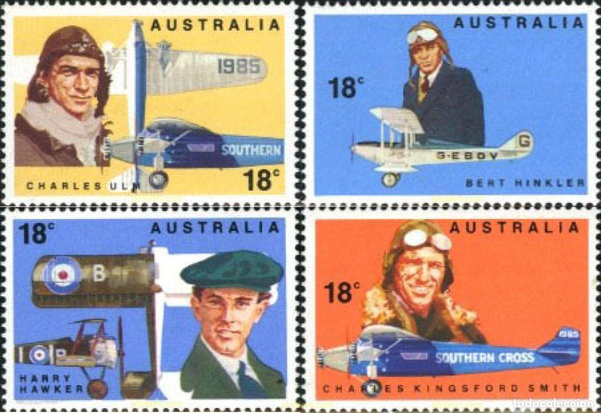 Sellos: 42968 MNH AUSTRALIA 1978 PIONEROS DE LA AVIACION