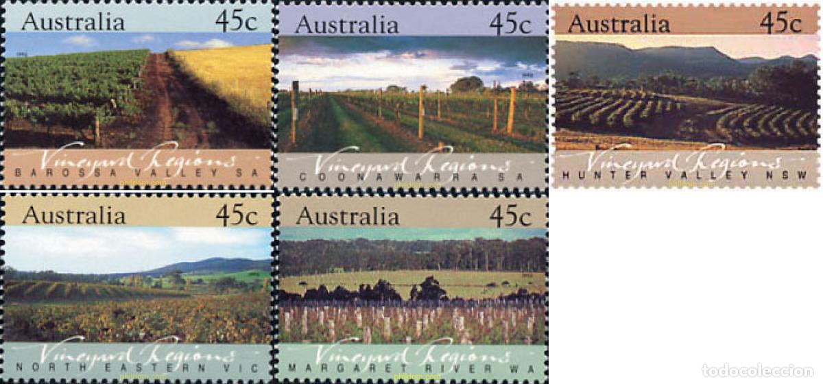Sellos: 43037 MNH AUSTRALIA 1992 REGIONES VITICOLAS AUSTRALIANAS