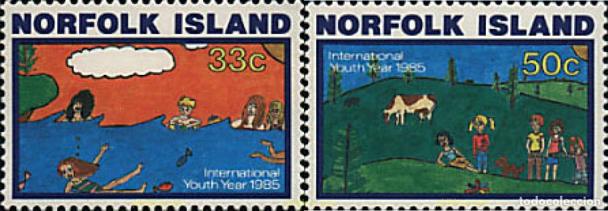 Sellos: 44846 MNH NORFOLK 1985 A&Ntilde;O INTERNACIONAL DE LA JUVENTUD
